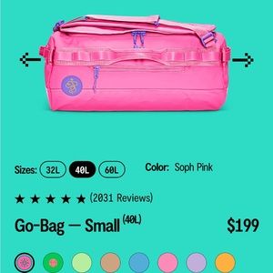 BRAND NEW Baboon to the Moon Go-Bag small. Hot pink